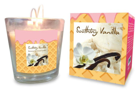 Soothing Vanilla 100% Beeswax Candle - Jiyo - 125g-Candles-Naathi-Aromatherapy-NZ