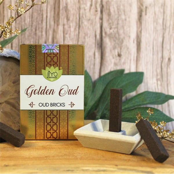 Golden Oud Incense Bricks