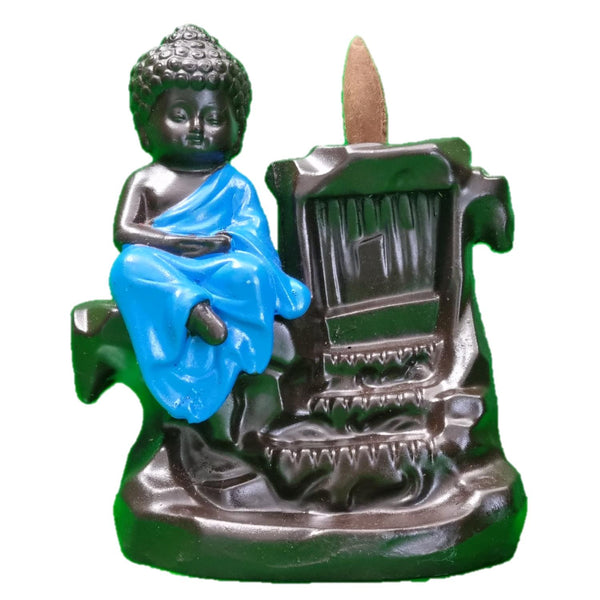 Backflow Incense Holder - Buddha Meditation-Naathi-Aromatherapy-NZ