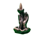 Backflow Incense Holder - Lotus Hand-Naathi-Aromatherapy-NZ