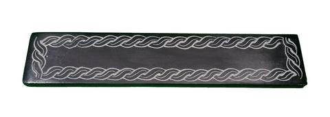 Flat Soapstone Incense Holder-Naathi-Aromatherapy-NZ