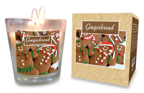 Gingerbread 100% Beeswax Candle - Jiyo - 125g-Candles-Naathi-Aromatherapy-NZ