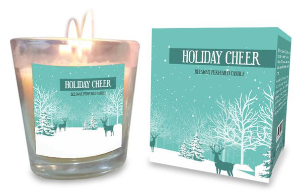 Holiday Cheer 100% Beeswax Candle - Jiyo - 125g-Candles-Naathi-Aromatherapy-NZ