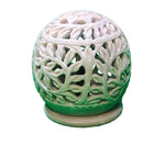 Soapstone Candle Holder - Leaf-Naathi-Aromatherapy-NZ