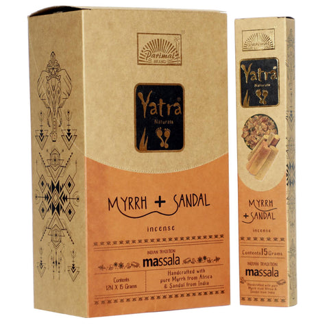 Myrrh Sandal Incense Sticks - 15g-Incense Sticks-Naathi-Aromatherapy-NZ