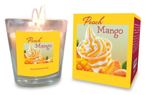 Peach Mango 100% Beeswax Candle - Jiyo - 125g-Candles-Naathi-Aromatherapy-NZ