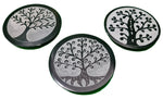 Tree of Life Soapstone Incense Holder - Round-Naathi-Aromatherapy-NZ