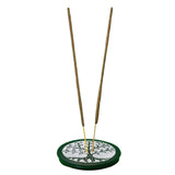 Tree of Life Soapstone Incense Holder - Round-Naathi-Aromatherapy-NZ
