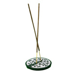 Tree of Life Soapstone Incense Holder - Round-Naathi-Aromatherapy-NZ