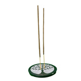 Tree of Life Soapstone Incense Holder - Round-Naathi-Aromatherapy-NZ