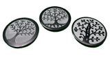 Tree of Life Soapstone Incense Holder - Round-Naathi-Aromatherapy-NZ