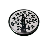 Tree of Life Soapstone Incense Holder - Round-Naathi-Aromatherapy-NZ