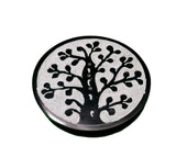 Tree of Life Soapstone Incense Holder - Round-Naathi-Aromatherapy-NZ