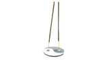 Yin Yang Soapstone Incense Holder - Round-Naathi-Aromatherapy-NZ